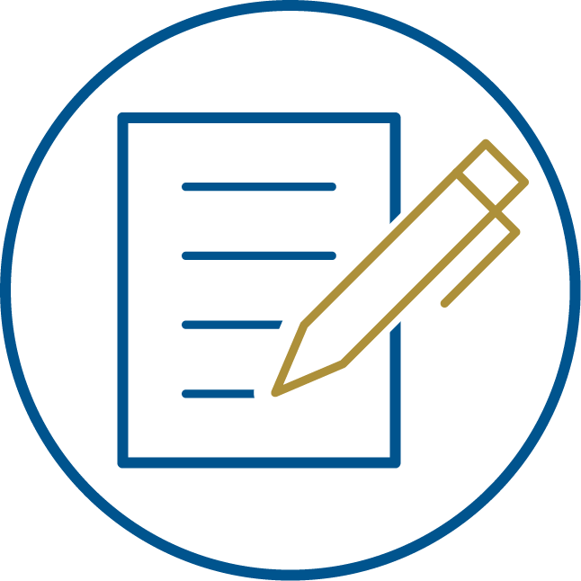 Pen and notepad icon